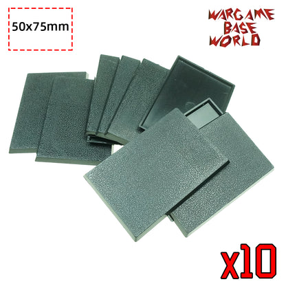 Rectangle bases - 75x50mm rectangle bases - Wargame Base World