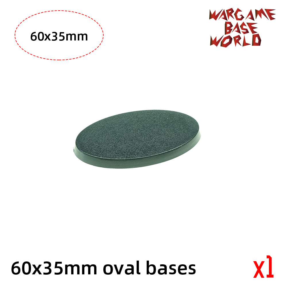 Oval bases - 60x35mm oval bases. - WargameBase Store