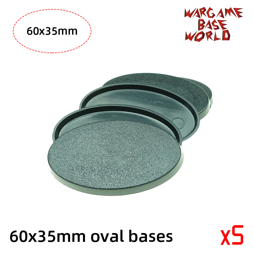 Oval bases - 60x35mm oval bases. - WargameBase Store