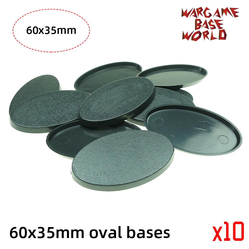 Oval bases - 60x35mm oval bases. - WargameBase Store