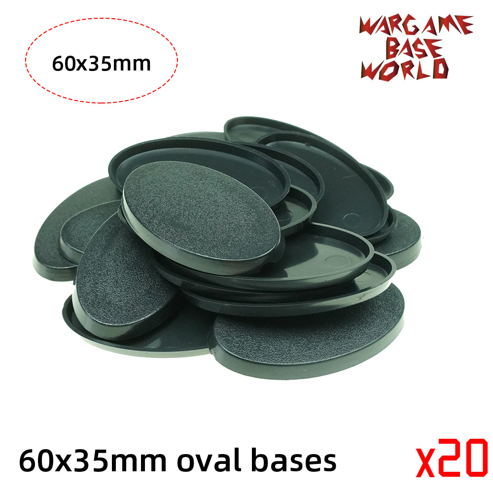 Oval bases - 60x35mm oval bases. - WargameBase Store