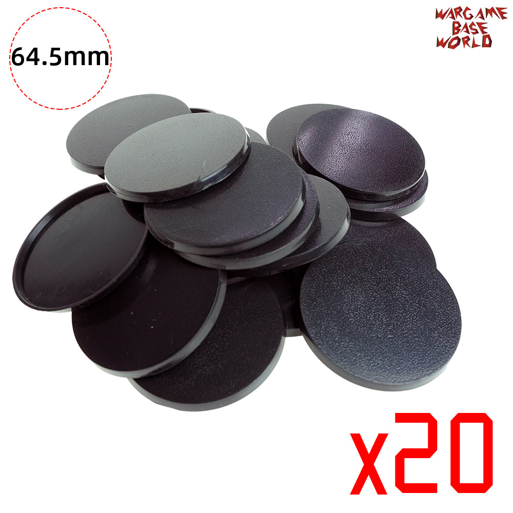 Round Bases - 64.5mm Round Bases - WargameBase Store