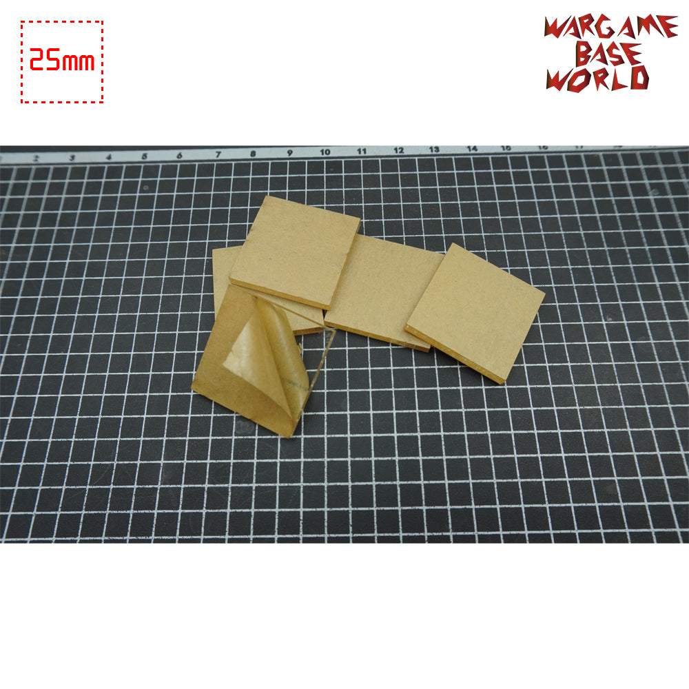 25mm Square Clear Bases TRANSPARENT / CLEAR BASES for Miniatures - WargameBase Store