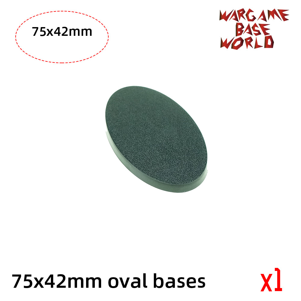 Oval bases - 75x42mm oval bases - WargameBase Store