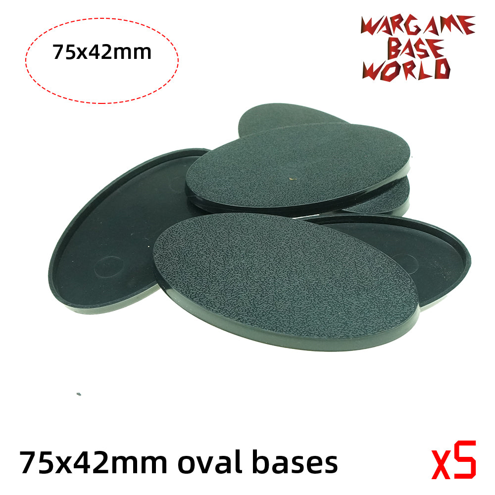 Oval bases - 75x42mm oval bases - WargameBase Store