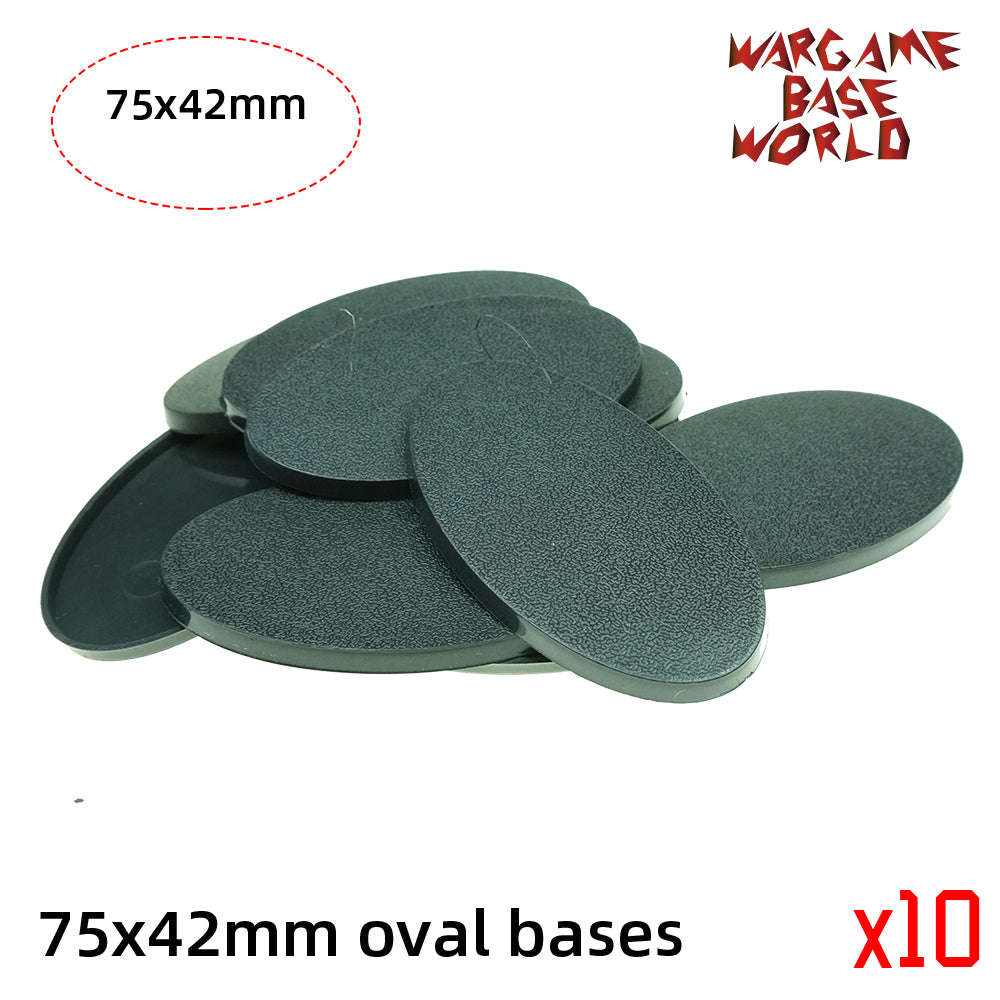 Oval bases - 75x42mm oval bases - WargameBase Store