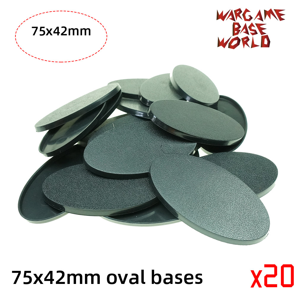 Oval bases - 75x42mm oval bases - WargameBase Store