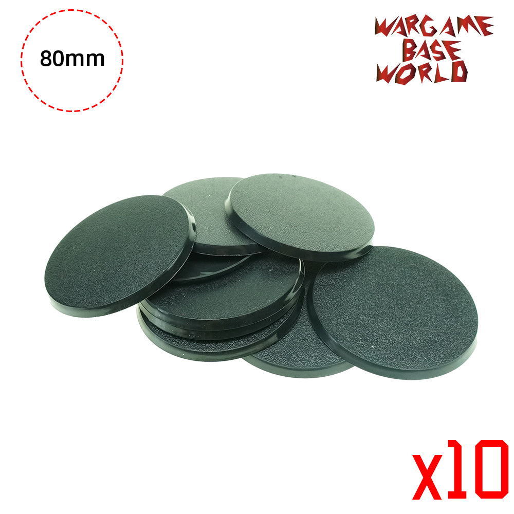 Round bases - 80mm round bases - WargameBase Store