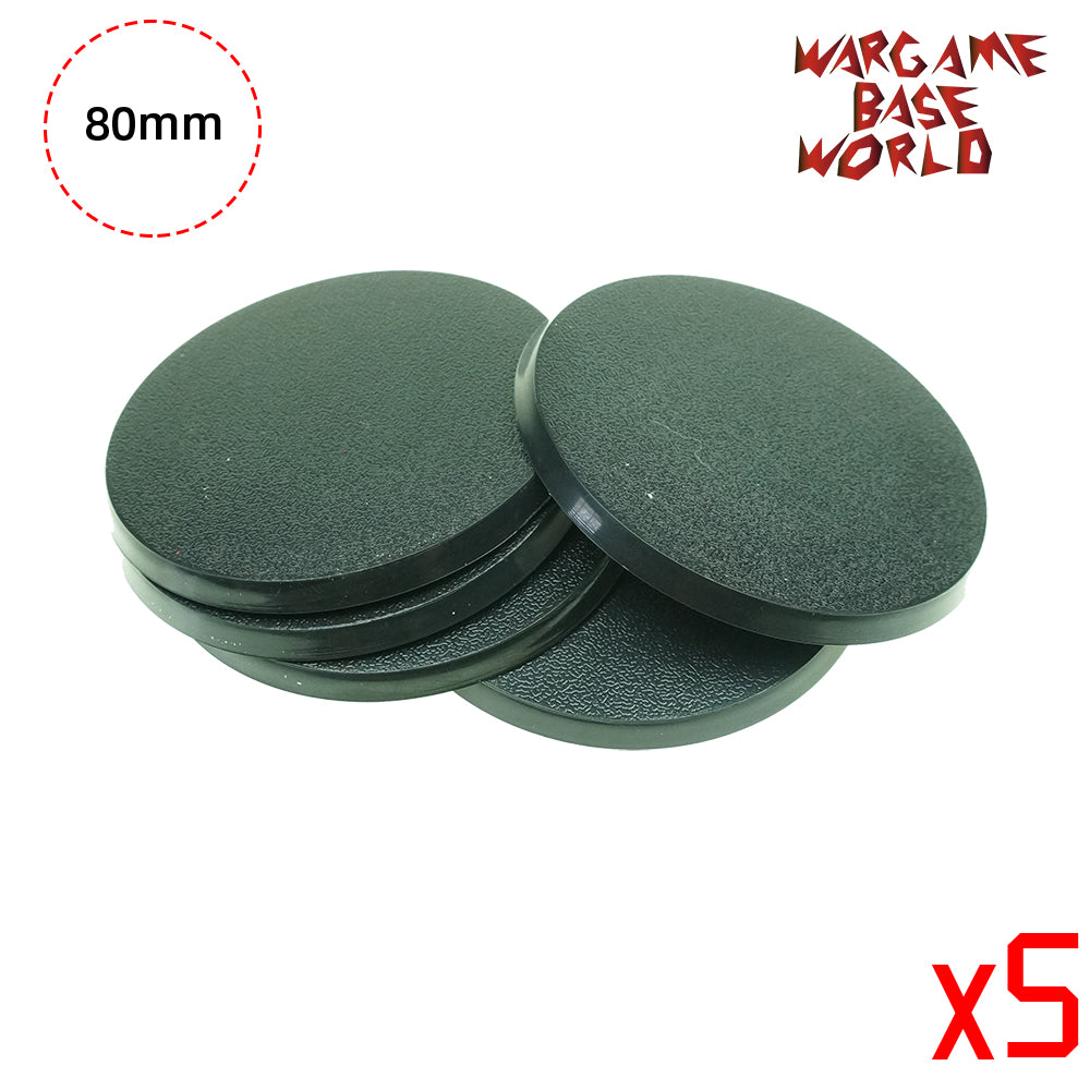 Round bases - 80mm round bases - WargameBase Store