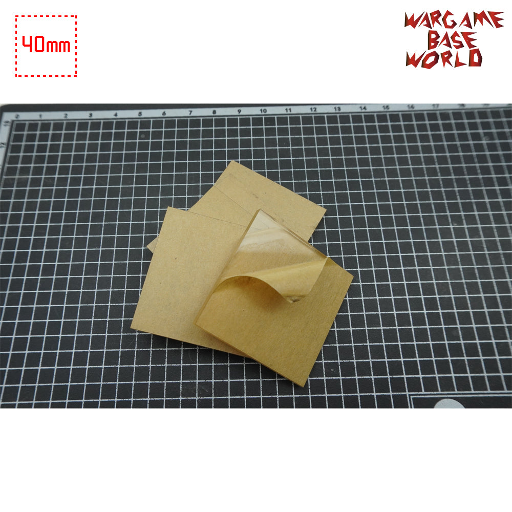 40mm Square Clear Bases TRANSPARENT / CLEAR BASES for Miniatures - WargameBase Store