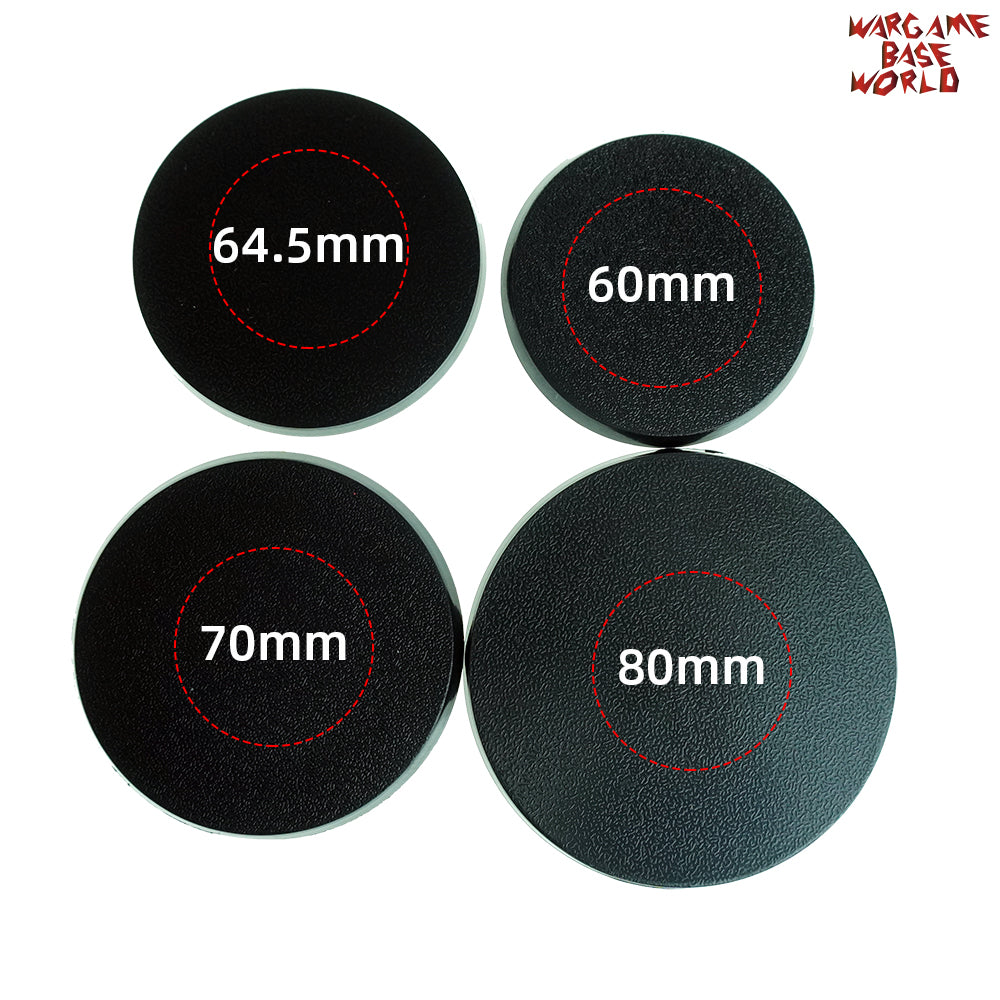 Round Bases - 64.5mm Round Bases - WargameBase Store