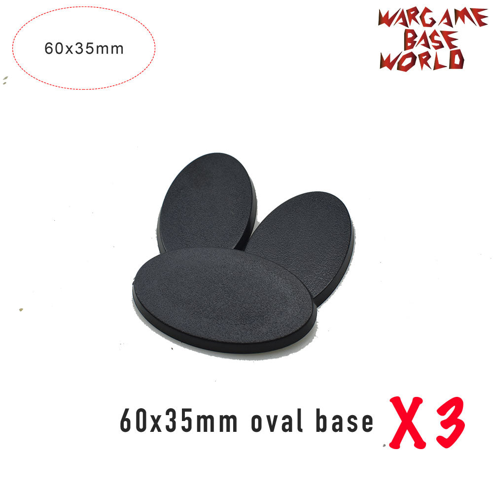 Oval bases - 60x35mm oval bases. - WargameBase Store
