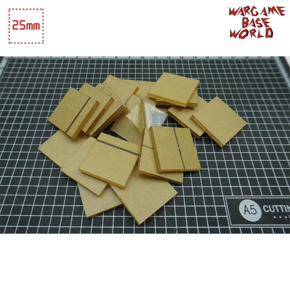 25mm Square Clear Bases TRANSPARENT / CLEAR BASES for Miniatures - WargameBase Store