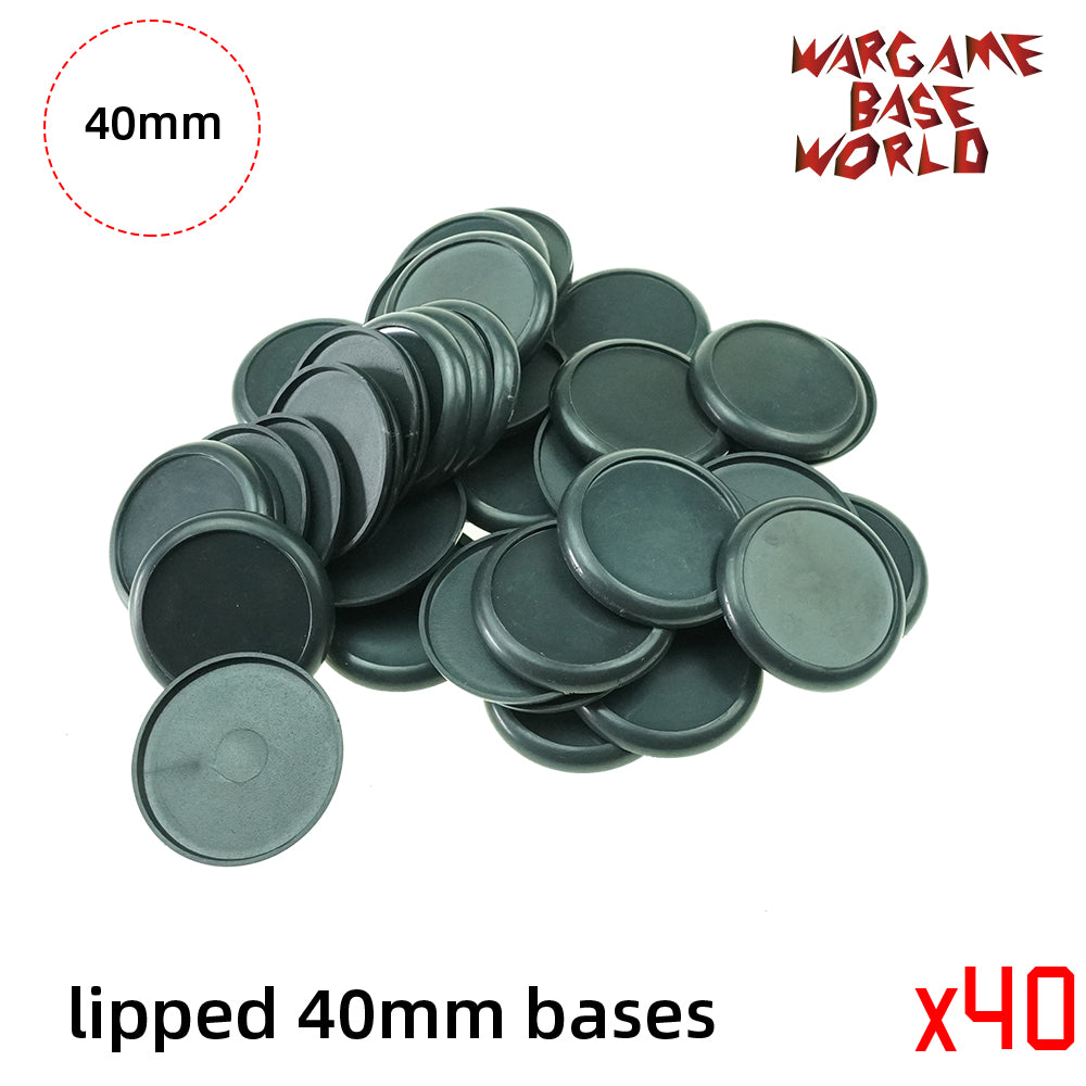 Wargame Bases - 40mm Lipped bases - WargameBase Store