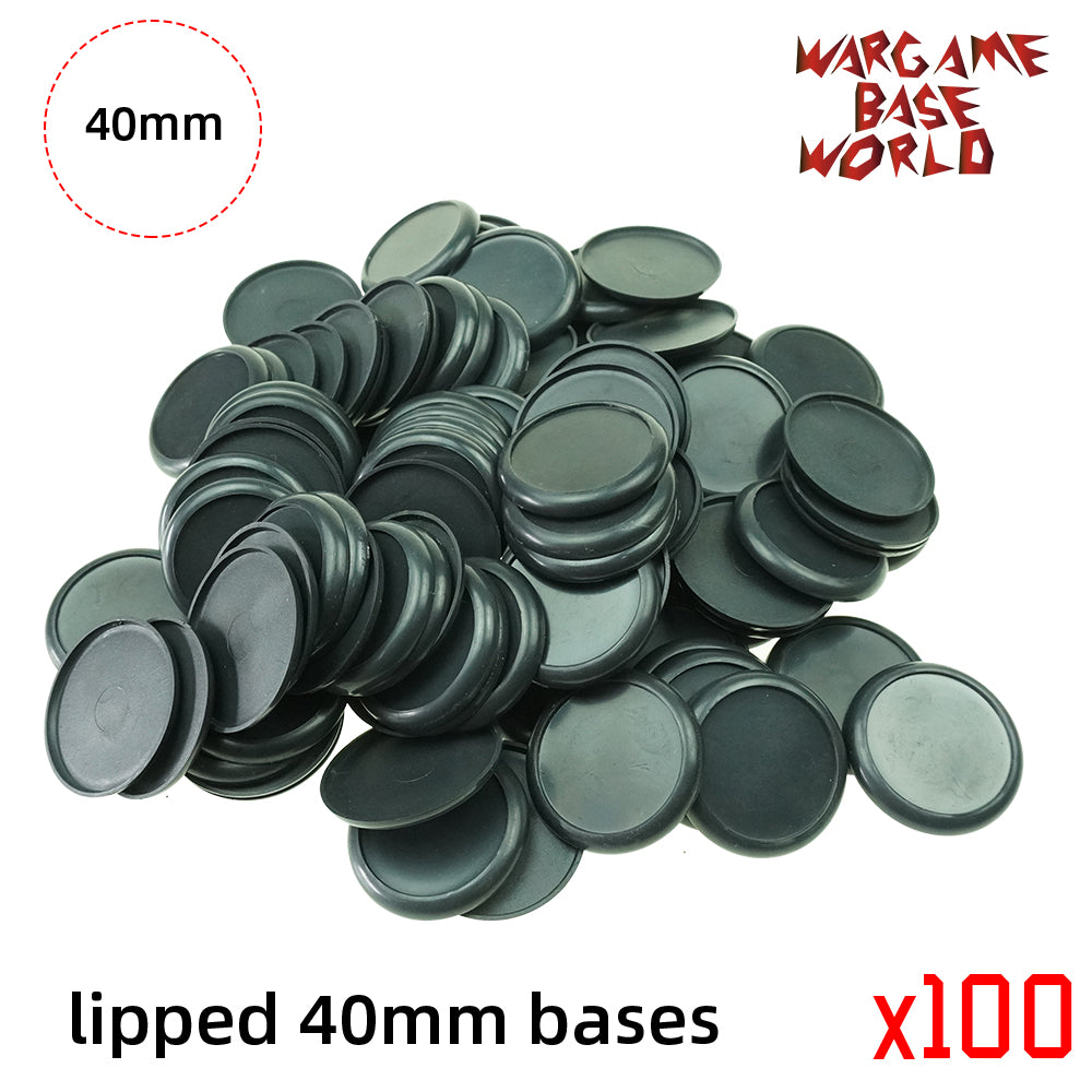 Wargame Bases - 40mm Lipped bases - WargameBase Store