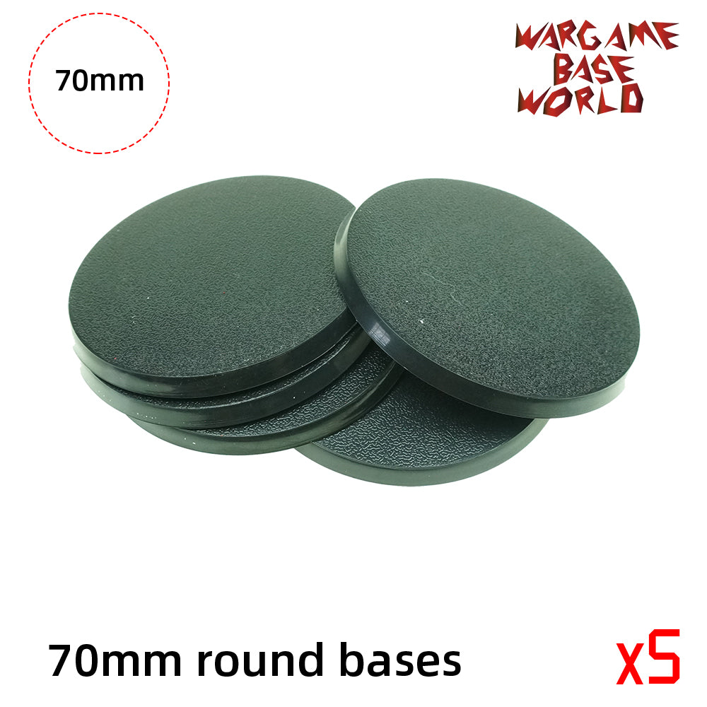 Round bases - 70mm round bases - WargameBase Store