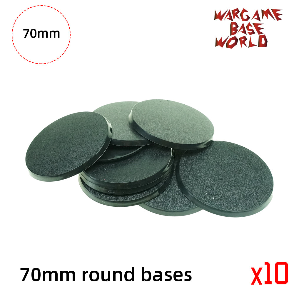 Round bases - 70mm round bases - WargameBase Store