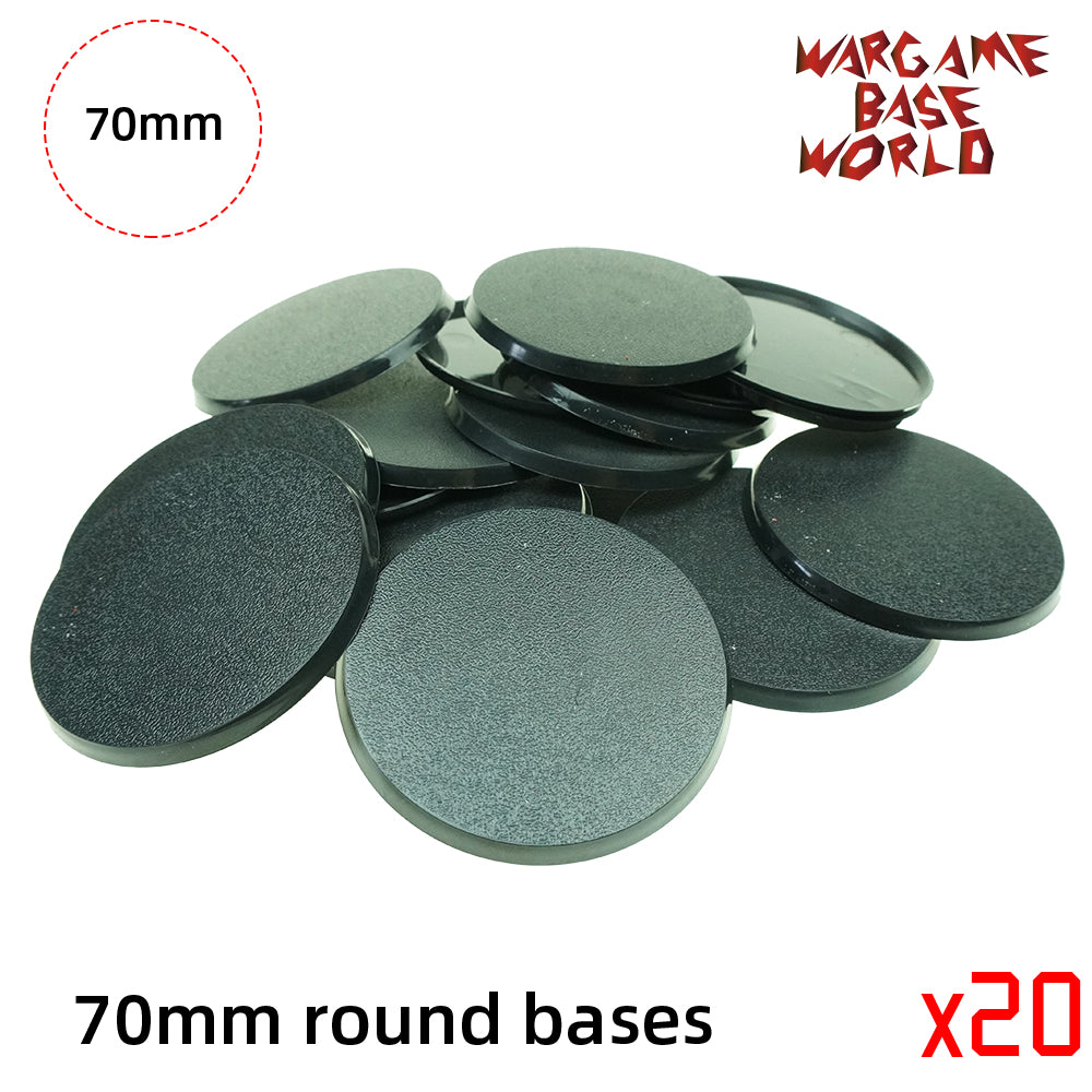Round bases - 70mm round bases - WargameBase Store
