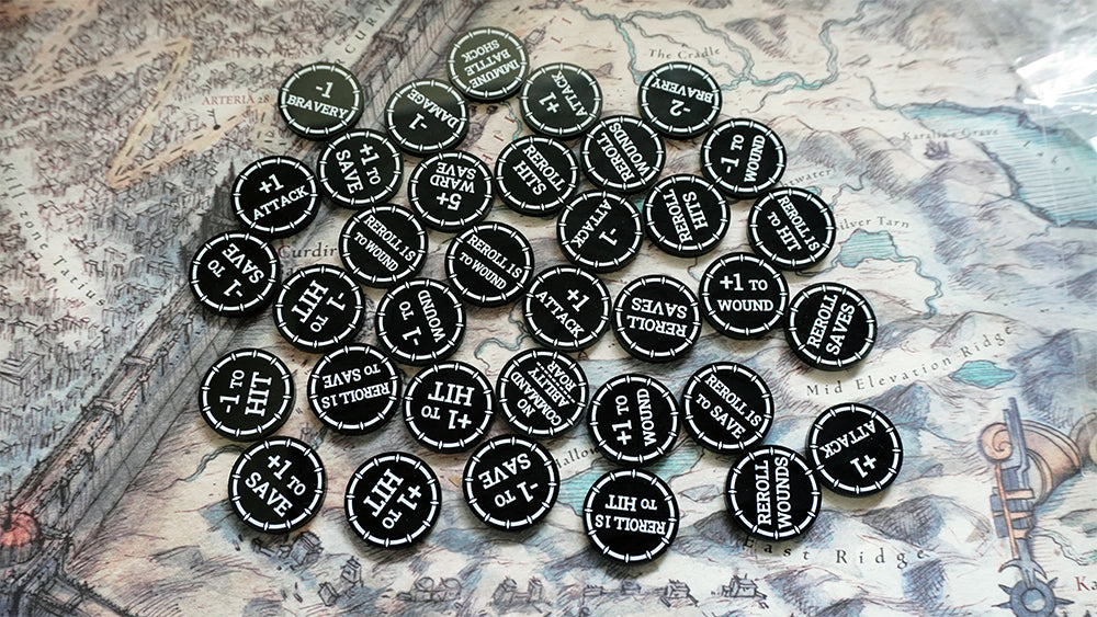 Tabletop Spells/Psychics/Abilities tokens Set for WH/AOS