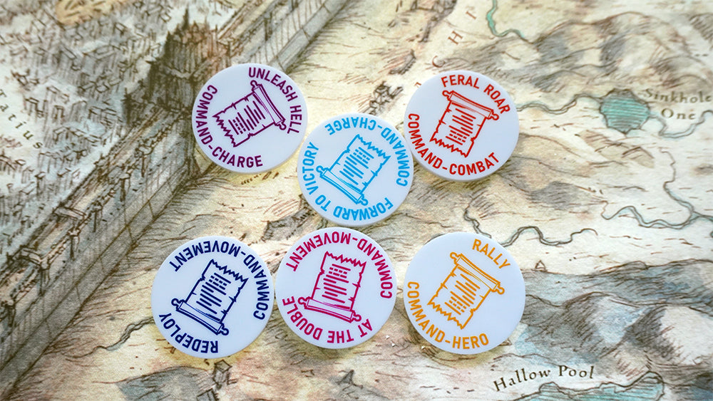 Tabletop Spells/Psychics/Abilities tokens Set for WH/AOS - AOS Tokens 22pcs UV print NO NEED PAINT - WargameBase Store